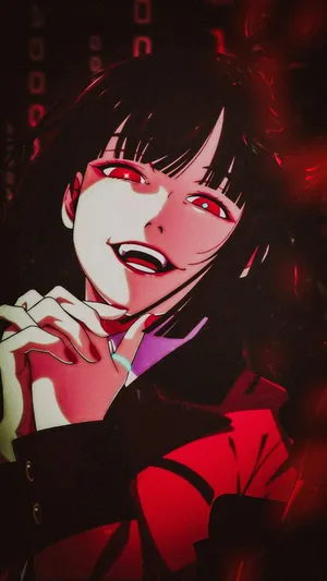 Animated Gambling Enthusiast Yumeko Wallpaper