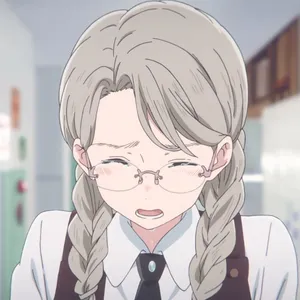 Animated Girl Crying Expression Wallpaper