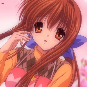 Animated Girl With Brown Hair And Hazel Eyes Wallpaper