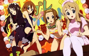 Animated_ Girls_ Festival_ Celebration.jpg Wallpaper