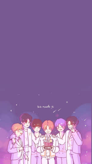 Animated_ Group_ Celebration_ Under_ Stars.jpg Wallpaper