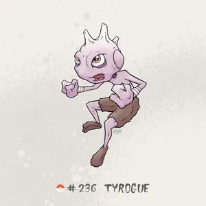 Animated Image Of Tyrogue In Action Wallpaper