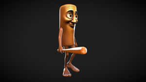 Animated Italian Sausage Character Wallpaper