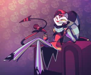 Animated Jester With Microphone Wallpaper