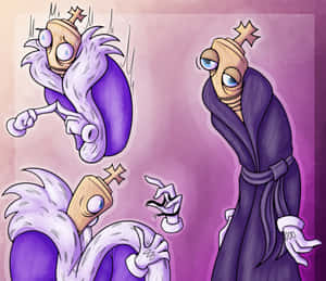 Animated King Pieces_ Digital Art Wallpaper