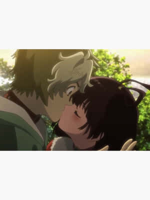 Animated Kiss Scene Wallpaper