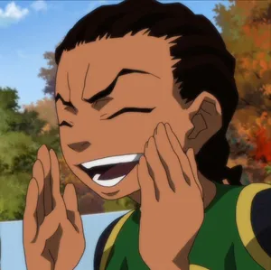 Animated Laughing Boy Expression Wallpaper