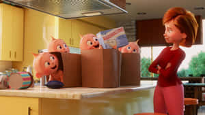 Animated Mischiefinthe Kitchen Wallpaper