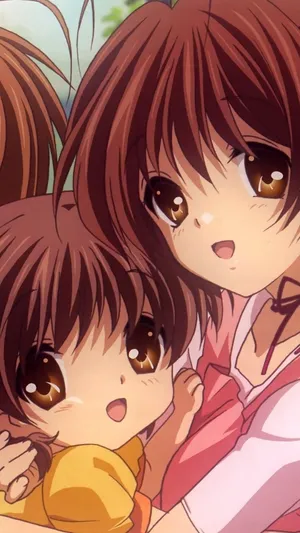 Animated Motherand Child Bond Wallpaper