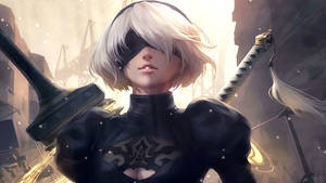 Animated Nier: Automata Yorha 2b Wallpaper