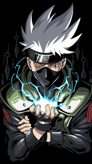 Animated Ninja Electric Chakra Formation Wallpaper