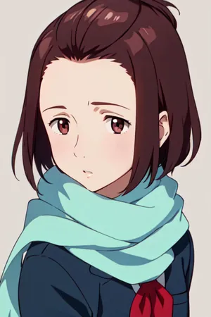 Animated Satomi Murano Portrait Wallpaper