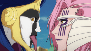 Animated Scene Featuring Szayelaporro Granz, The Infamous Character From Bleach Wallpaper