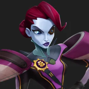 Animated Sci Fi Character Portrait Wallpaper