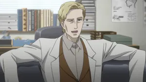 Animated Scientist Office Scene Wallpaper