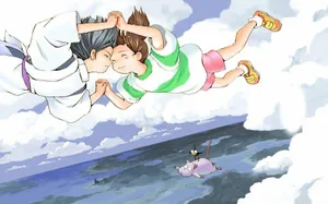 Animated Sky Flying Adventure Wallpaper