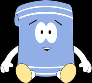 Animated Towel Character Smiling Wallpaper