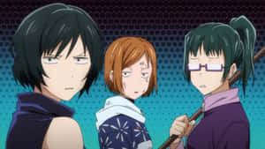 Animated Trio Disgusted Expression Wallpaper