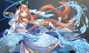 Animated Water Dancer Artwork Wallpaper