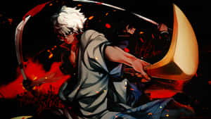 Anime Adventure Awaits! Follow The Adventures Of Gintama, The Silver-haired Samurai Wallpaper