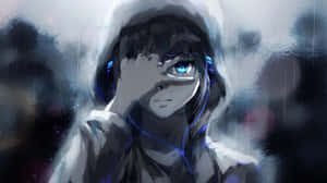 Anime Aesthetic Pfp Of A Boy With Blue Eyes Wallpaper