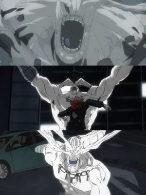 Anime Battle Scenewith Giant Creatureand Warriors Wallpaper