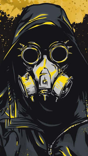 Anime Boy With Gas Mask Wallpaper