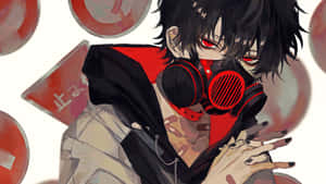 Anime Boy With Gas Mask Wallpaper