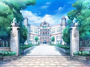 Anime Building Tenken Academy Wallpaper