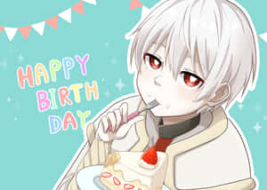 Anime Character Celebrating Birthday Wallpaper