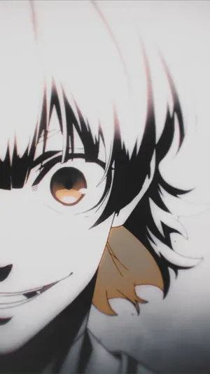 Anime Character Close Up Smile Wallpaper