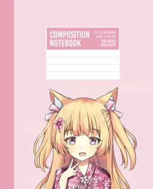 Anime Character Composition Notebook Cover Wallpaper