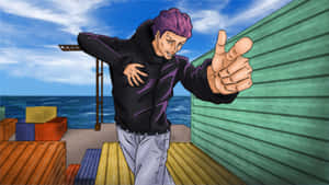 Anime Character Gesture Dockside Wallpaper