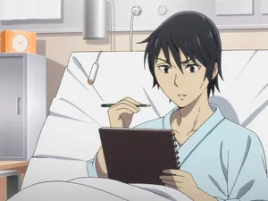 Anime Character Hospital Sketching Wallpaper