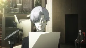 Anime Character Reading Document Outdoors Wallpaper