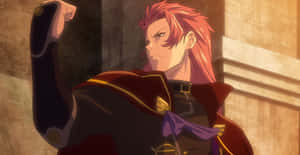 Anime Character Red Hair Military Uniform Wallpaper