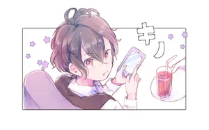 Anime Character Smartphone Relaxation Wallpaper