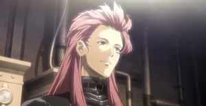 Anime Character Smiling Pink Hair Wallpaper