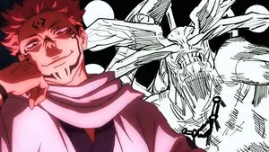 Anime Character Smiling With Creature Wallpaper