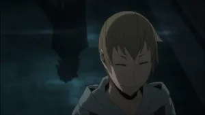 Anime Character Smilinginthe Dark Wallpaper