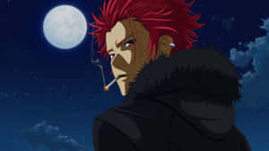 Anime Character Smoking Night Wallpaper