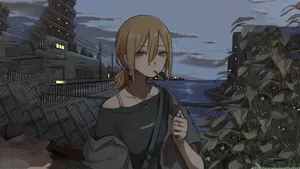 Anime Character Smoking Scene Wallpaper