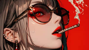 Anime Character Smoking Style Wallpaper