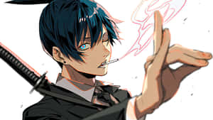 Anime Character Smoking Style Wallpaper