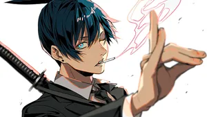 Anime Character Smoking Style Wallpaper