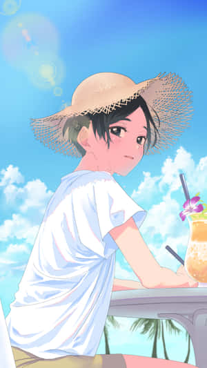 Anime Character Summer Vacation Wallpaper