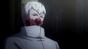 Anime Character With Red Mask Wallpaper