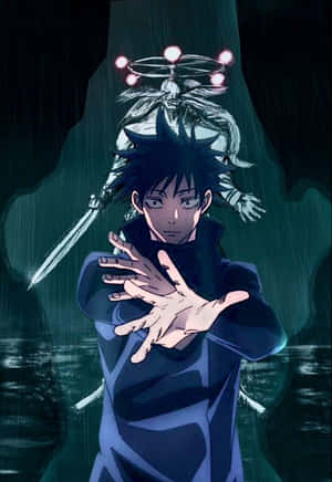 Anime Character With Spiritual Entity Wallpaper