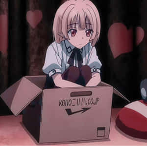 Anime Characterin Cardboard Box Wallpaper
