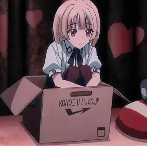 Anime Characterin Cardboard Box Wallpaper